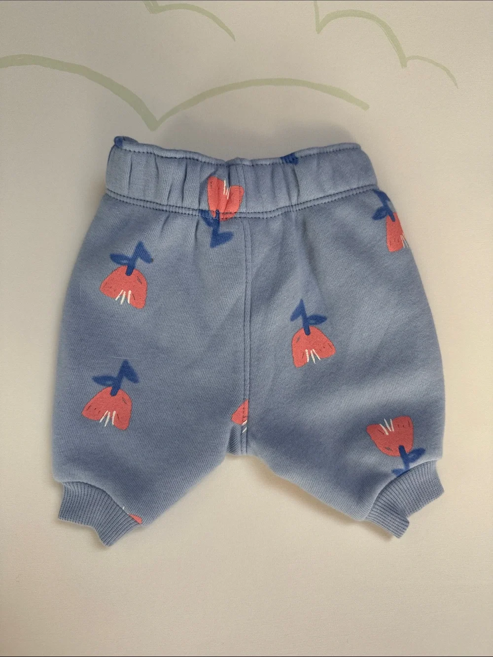 {Carter’s} Blue Floral Jogger Sweatpants